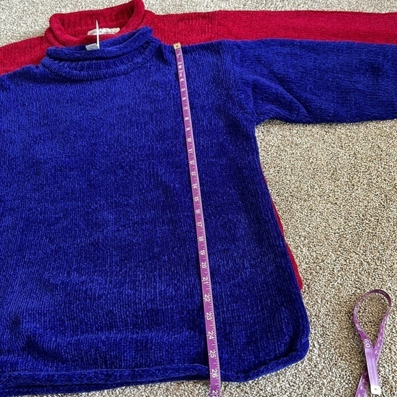 2 NWT Norton McNaighton pull over sweater size M long sleeve slouchy turtleneck - Picture 7 of 10